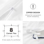 Soft White Queen Duvet Cover and Sheet Set