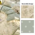 Floral 4-Piece Cotton Duvet Cover Set