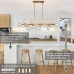 Gold Linear Rectangle Chandelier for Modern Spaces