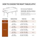 Waterproof Rustic Tablecloth for Kitchen Dining