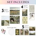 Vintage Countryside Wall Art Prints - Set of 97
