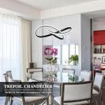 Dimmable Modern LED Chandelier with Adjustable Height