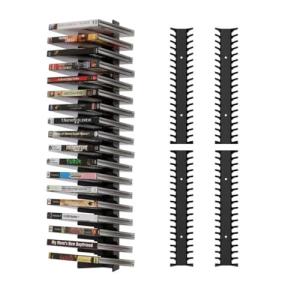 4 Pack Wall Mount Game Storage Case Holder