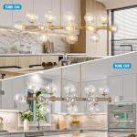 Gold Linear Rectangle Chandelier for Modern Spaces