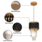 Gold Crystal Pendant Chandelier for Modern Spaces