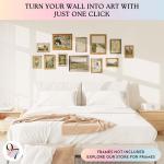 Vintage Countryside Wall Art Prints - Set of 97