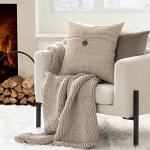 Set of 2 Vintage Beige Linen Pillow Covers