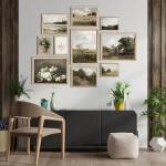 Vintage French Country Landscape Canvas Wall Art