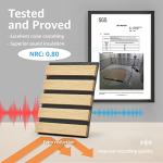 4-Piece Oak Wood Slat Acoustic Panels