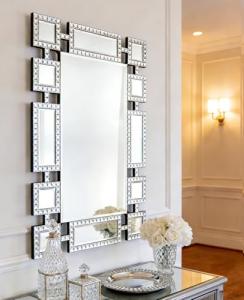 Geometric Mosaic Wall Mirror for Modern Interiors
