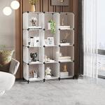 12-Cube Plastic Storage Organizer for Modern Homes
