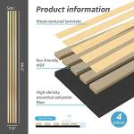 4-Piece Oak Wood Slat Acoustic Panels