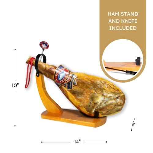 Iberian Serrano Ham with Stand and Knife