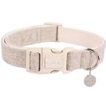 DOGWONG Hemp and Cotton Dog Collar, Soft and Strong