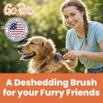 GoPets Dual-Sided Dematting Comb for Cats and Dogs
