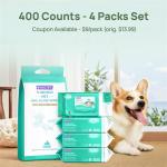 HICC Pet Wipes for Dogs and Cats - Cleansing & Soothing