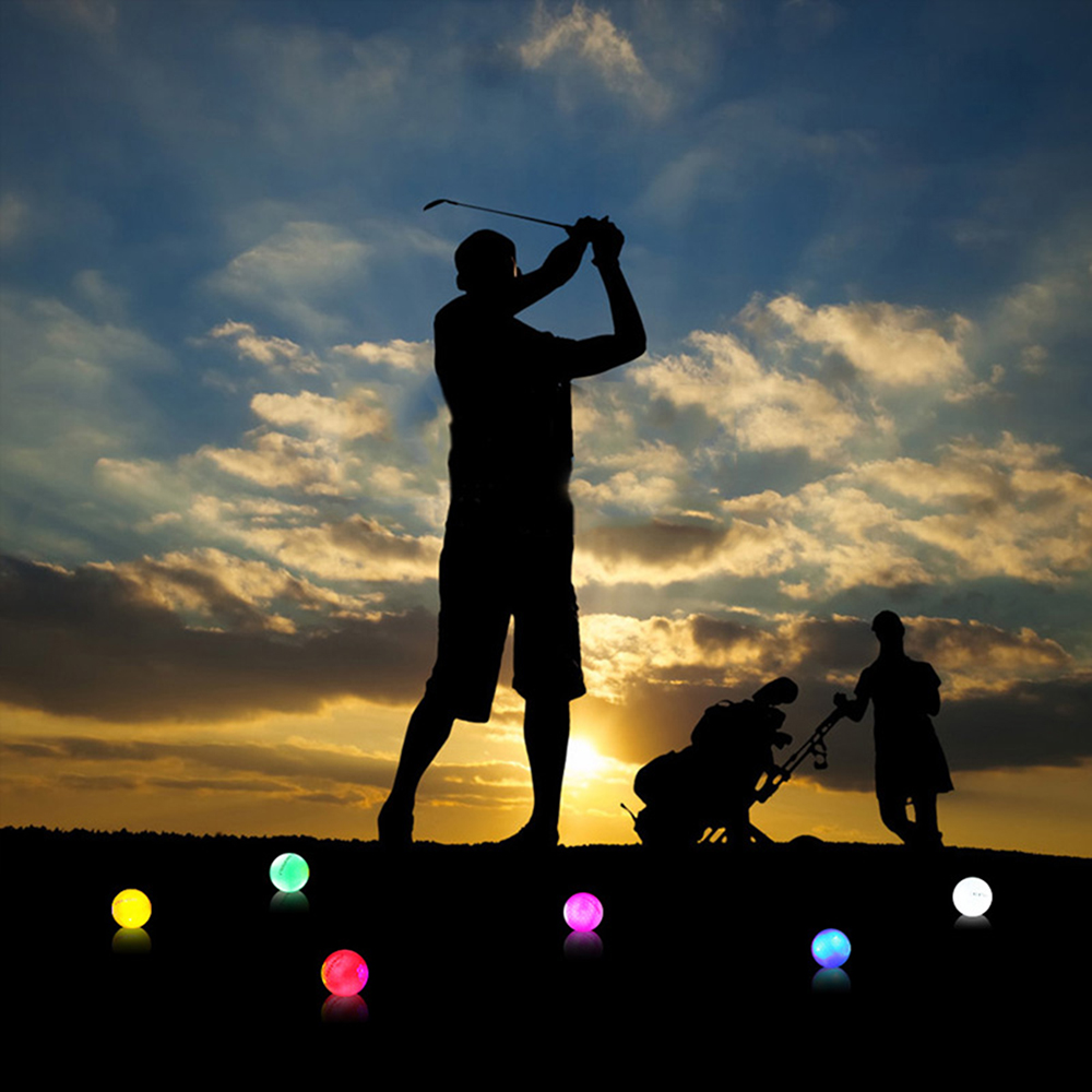 Night Glow LED Golf Balls - 6 Pack