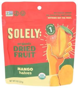 SOLELY Organic Dried Mango Halves - One Ingredient