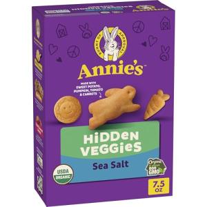 Annie's Hidden Veggie Sea Salt Crackers, 7.5 oz