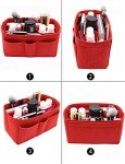 Lexsion Red Felt Handbag Organizer for Speedy and Neverfull