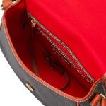 Dooney & Bourke Pebble Grain Black Saddle Bag