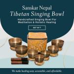 Tibetan Singing Bowl Set for Meditation & Healing