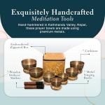 Tibetan Singing Bowl Set for Meditation & Healing