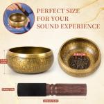 Handmade Tibetan Singing Bowl Set for Meditation