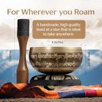 Tibetan Singing Bowl Set for Easy Meditation