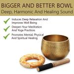 Tibetan Ring Gong Singing Bowl Set with Mallet