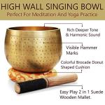 Tibetan Ring Gong Singing Bowl Set with Mallet