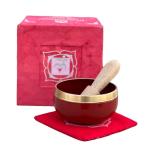 Tibetan Root Chakra Palm Size Singing Bowl Set