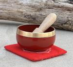 Tibetan Root Chakra Palm Size Singing Bowl Set