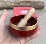Tibetan Root Chakra Palm Size Singing Bowl Set