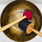 8" Hand-Hammered Tibetan Singing Bowl Set