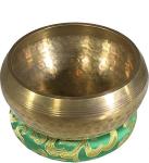 5" Gold Tibetan Singing Bowl Set for Meditation