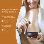 Tibetan Singing Bowl Set for Meditation & Chakra Healing