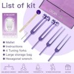Healing Tuning Forks Set with Reflex Hammer