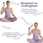 Healing Tuning Forks Set with Reflex Hammer