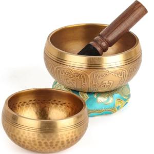 Tibetan Singing Bowls Set - 2 Handmade Bowls
