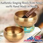 Tibetan Singing Bowls Set - 2 Handmade Bowls