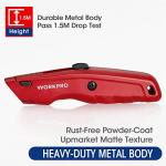 WORKPRO Heavy Duty Retractable Utility Knife with Blades