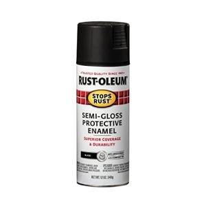 Rust-Oleum Stops Rust Spray, 12 Oz, Semi-Gloss Black