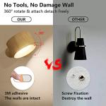 Rechargeable LED Wall Sconces with USB Port