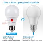 Torchstar Dusk to Dawn LED Outdoor Light Bulbs