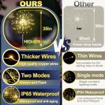 Bendable Copper Wire Solar Lights with 120 LEDs