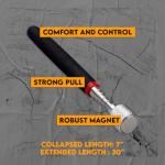 30-inch Magnetic Pick-Up Tool with Extendable Wand