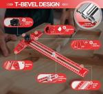 Aluminum Alloy Sliding T-Square with Precision Scriber