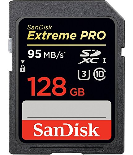 SanDisk Extreme PRO 128GB UHS-I/U3 SDXC Flash Memory Card