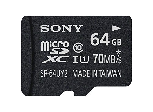 Sony 64GB Micro SDXC Class 10 UHS-1 Memory Card (SR64UY2A/TQ)